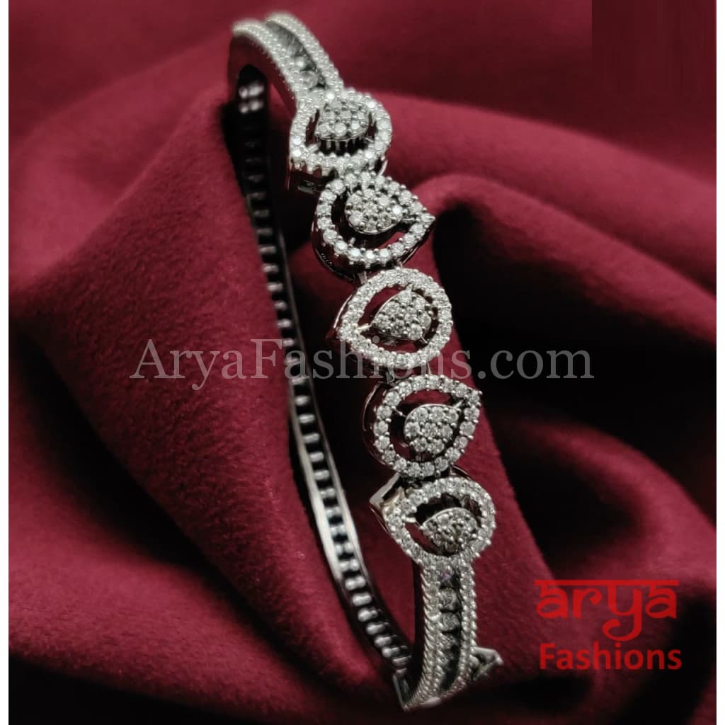 Bridal Dazzling CZ Bracelet/ Indian Cubic Zirconia Bracelet