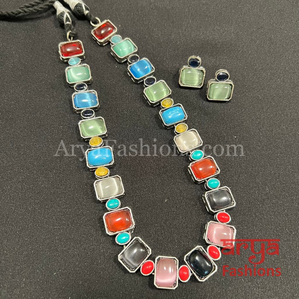 Elena Gemstone Designer Necklace