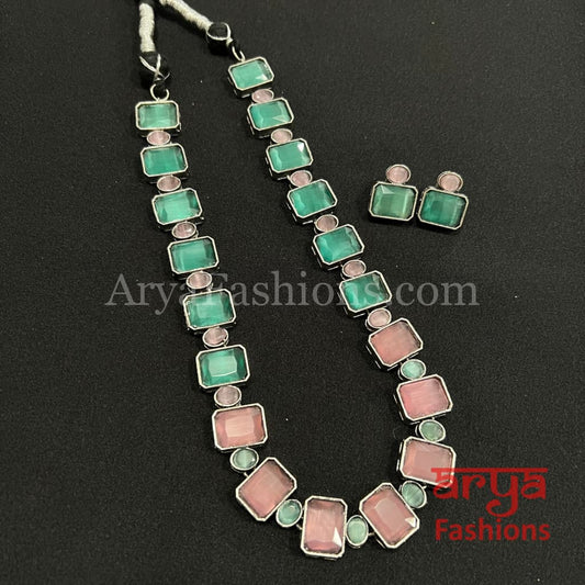 Elena Gemstone Designer Necklace