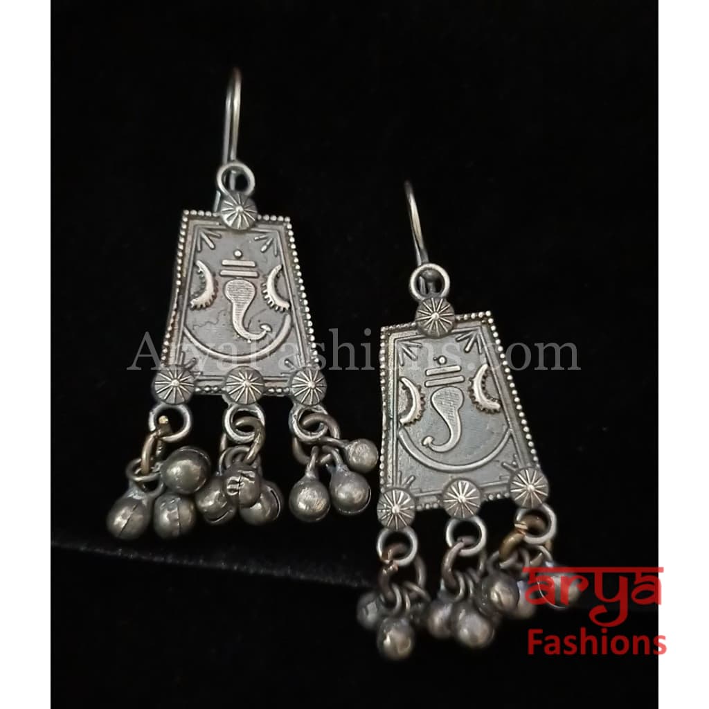 Ethnic Silver Oxidized Indian Trendy/Oxidized Earrings