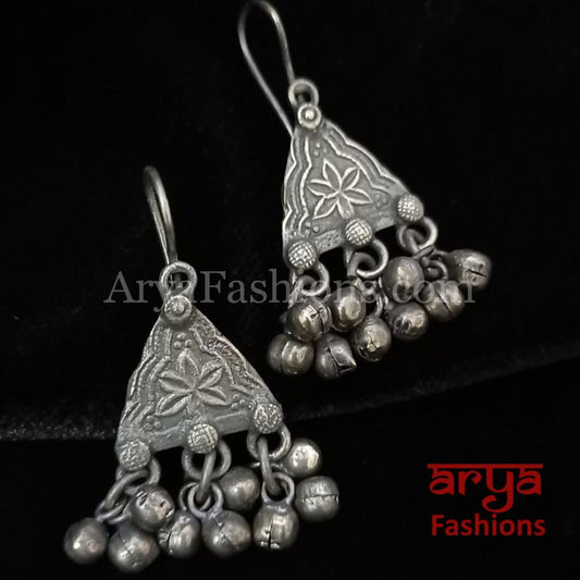 Ethnic Silver Oxidized Indian Trendy/Oxidized Earrings