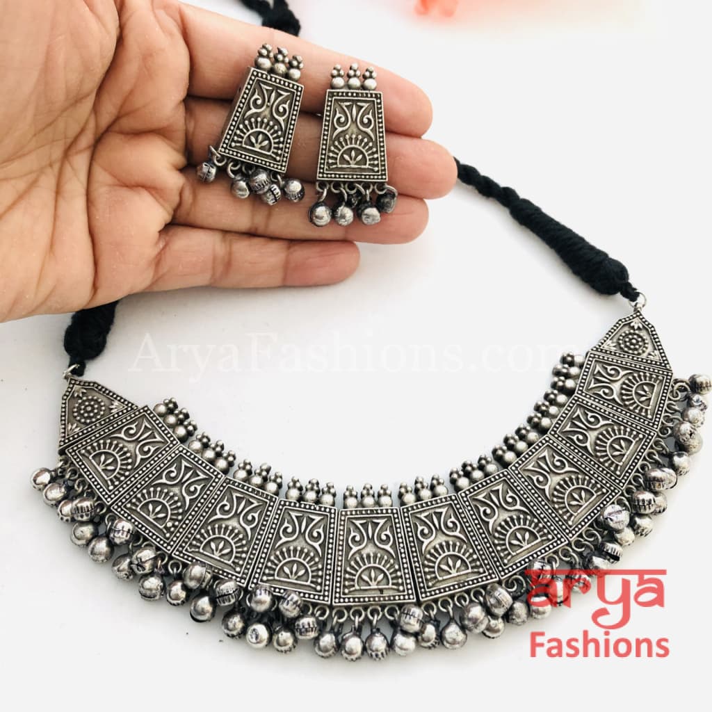 German Silver Tribal Necklace