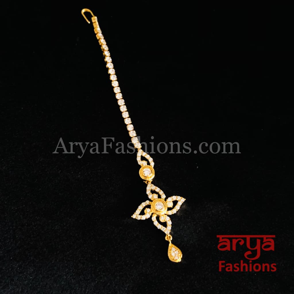 Golden CZ Mang Tika
