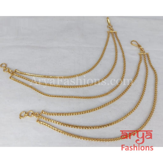 Golden Single Line Extender Chain / Earring Chain/ Extension