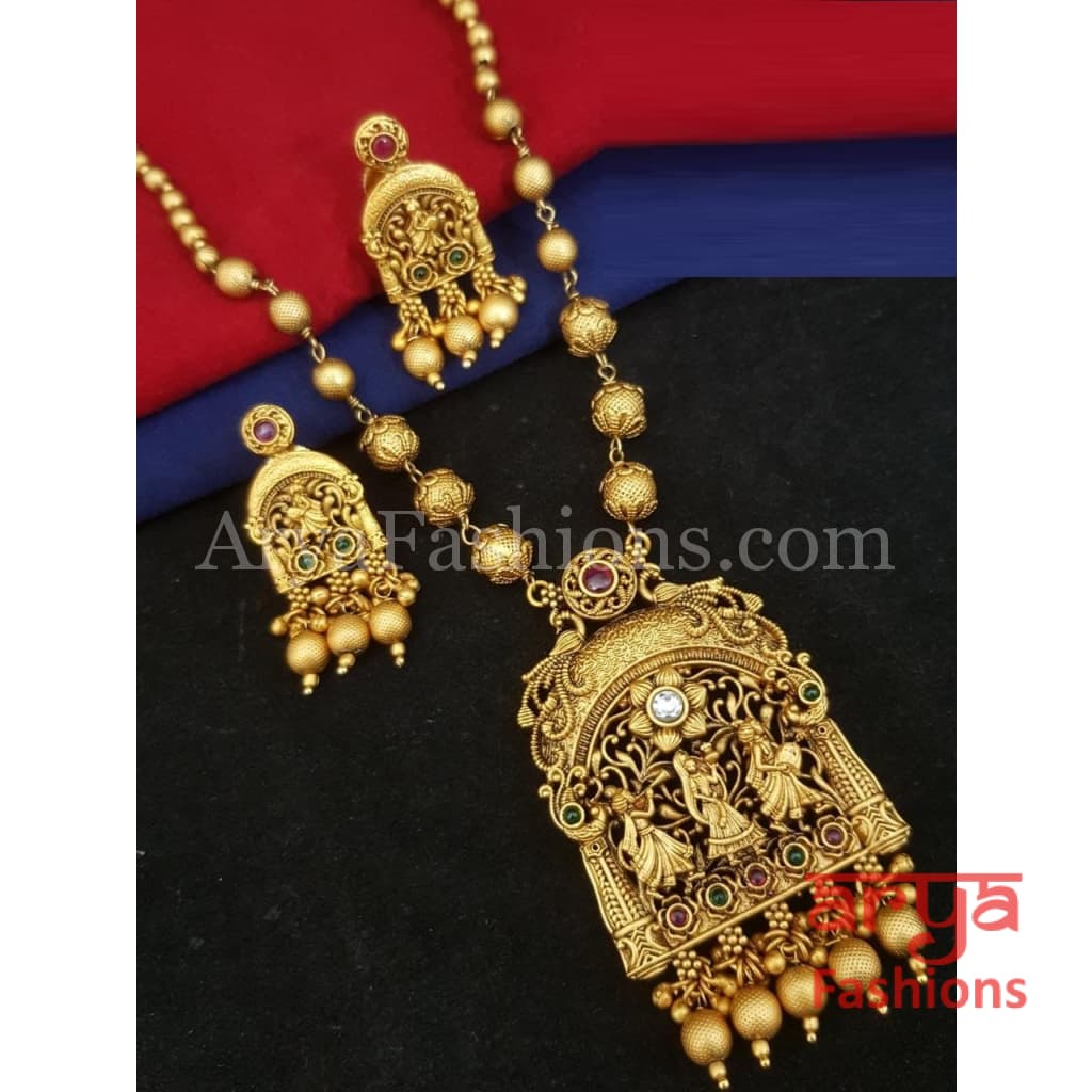 Golden Temple Jewelry Necklace/Wedding Procession Necklace