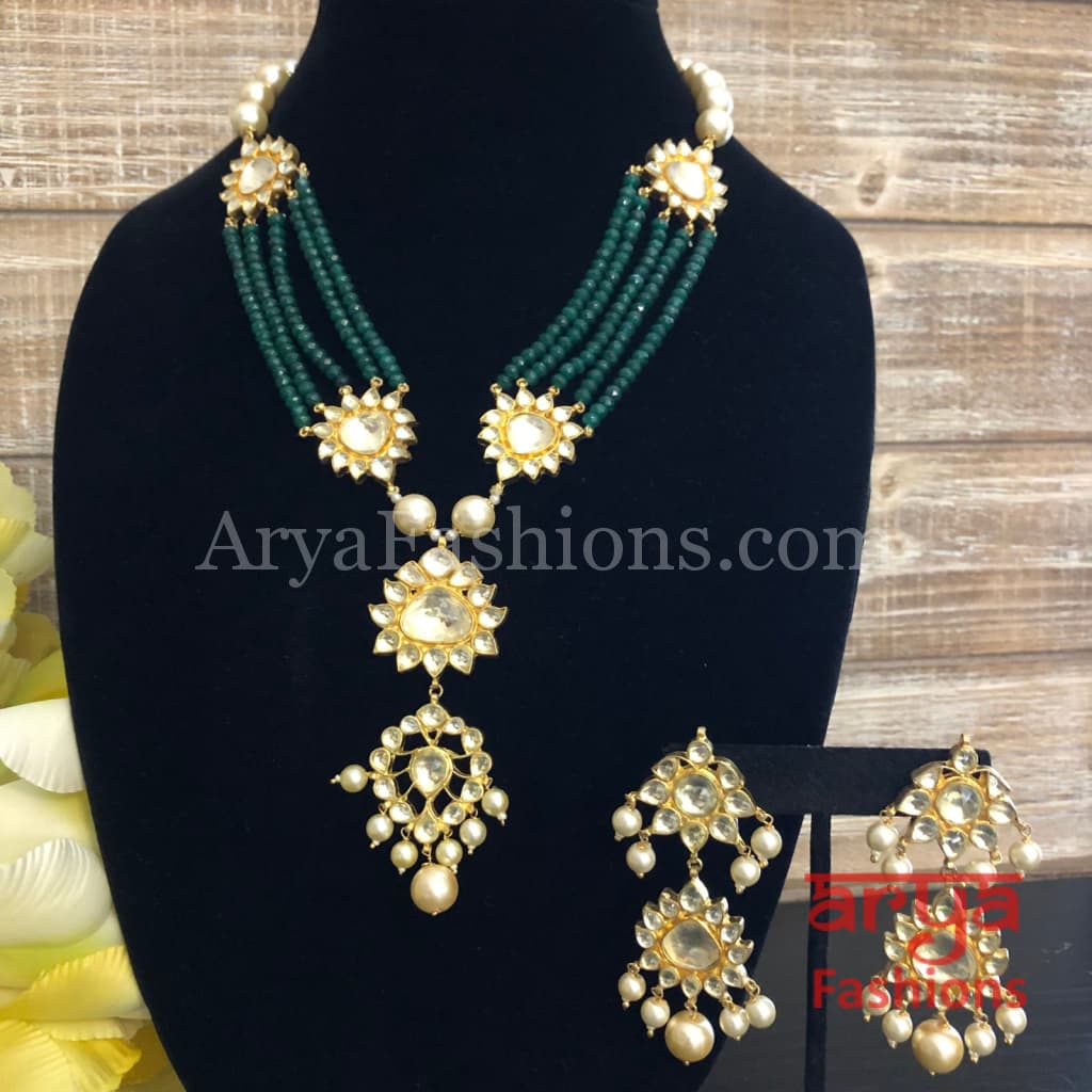 Harrika Polki Kundan Designer Necklace/ Uncut Diamond Necklace