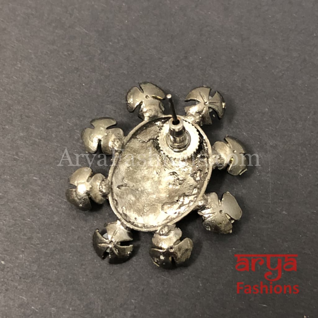 Ivanka Fusion Chipped Stud Earrings/Fusion Indo Western Earrings