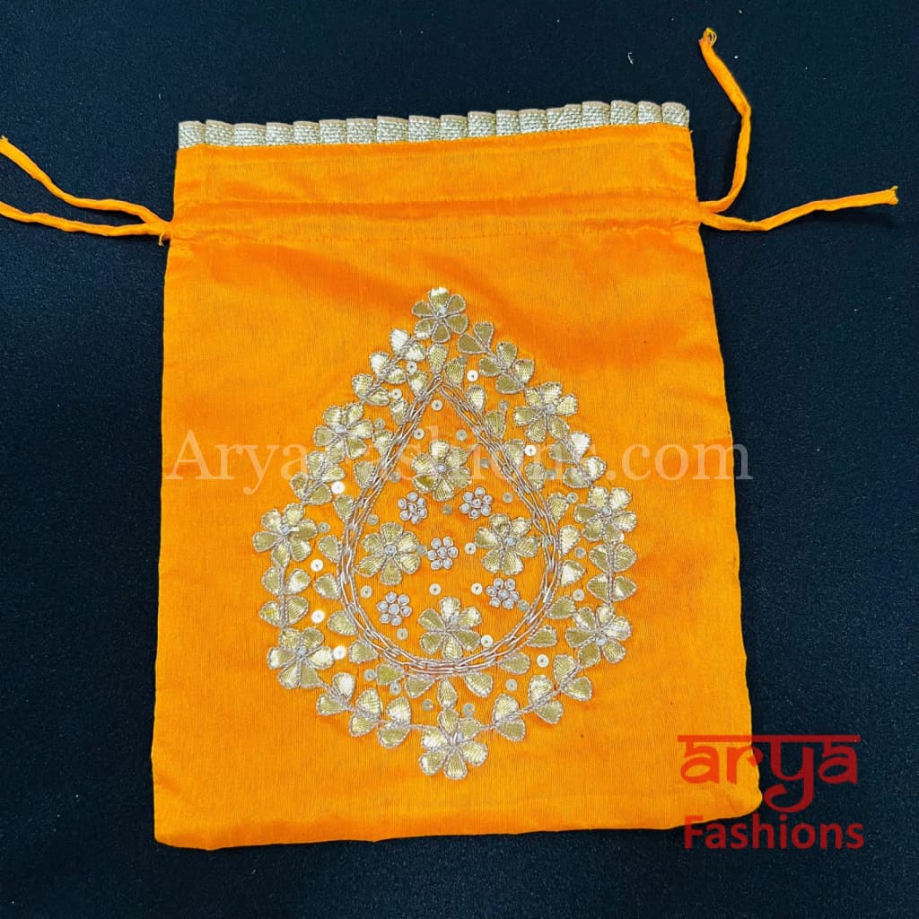 Jaipuri Gota Patti Potli Bag