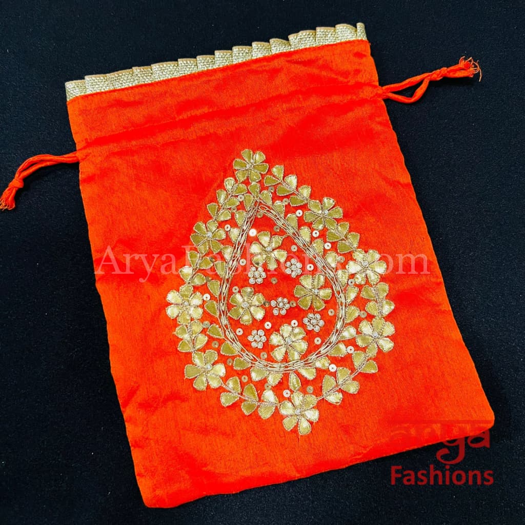 Jaipuri Gota Patti Potli Bag