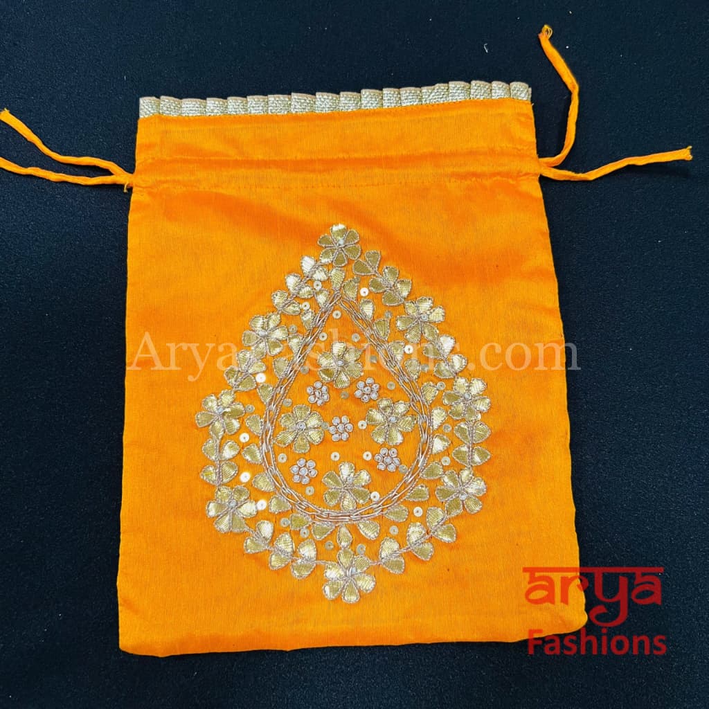 Jaipuri Gota Patti Potli Bag