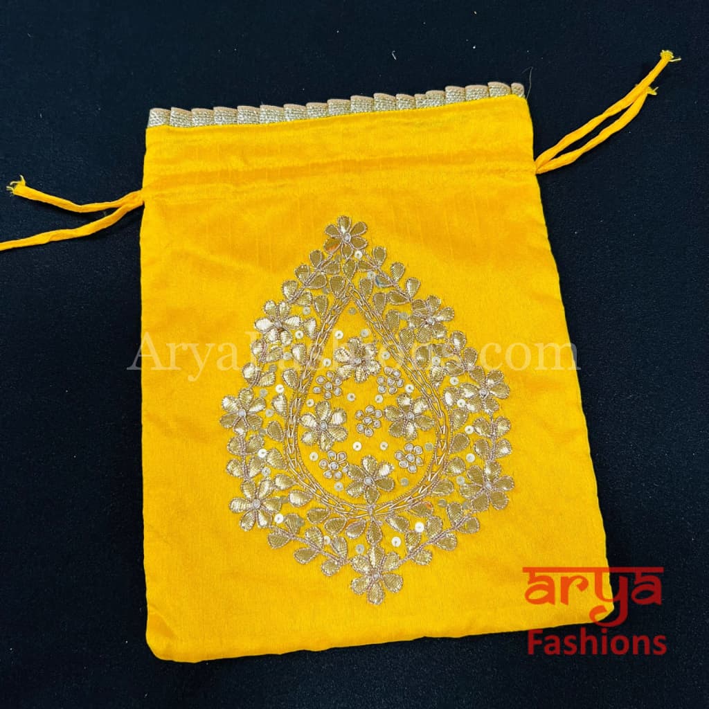 Jaipuri Gota Patti Potli Bag