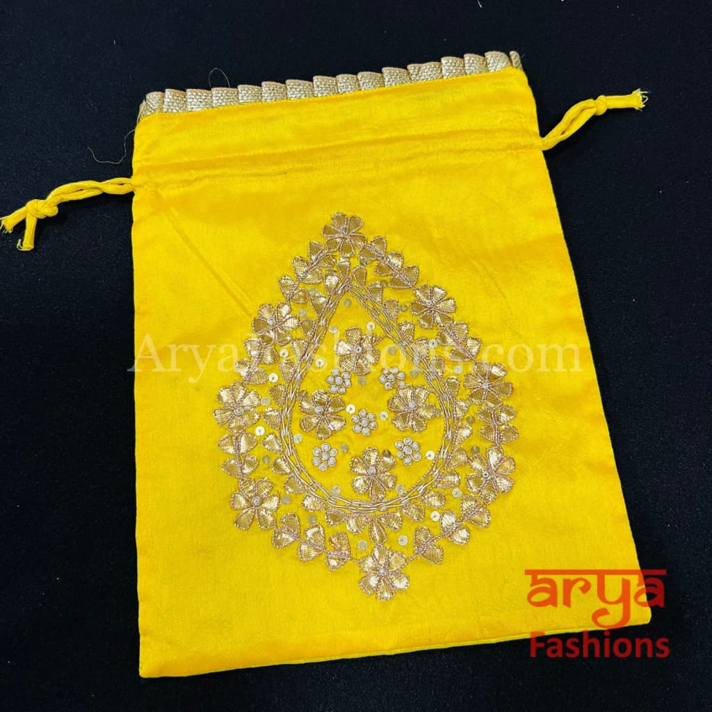 Jaipuri Gota Patti Potli Bag