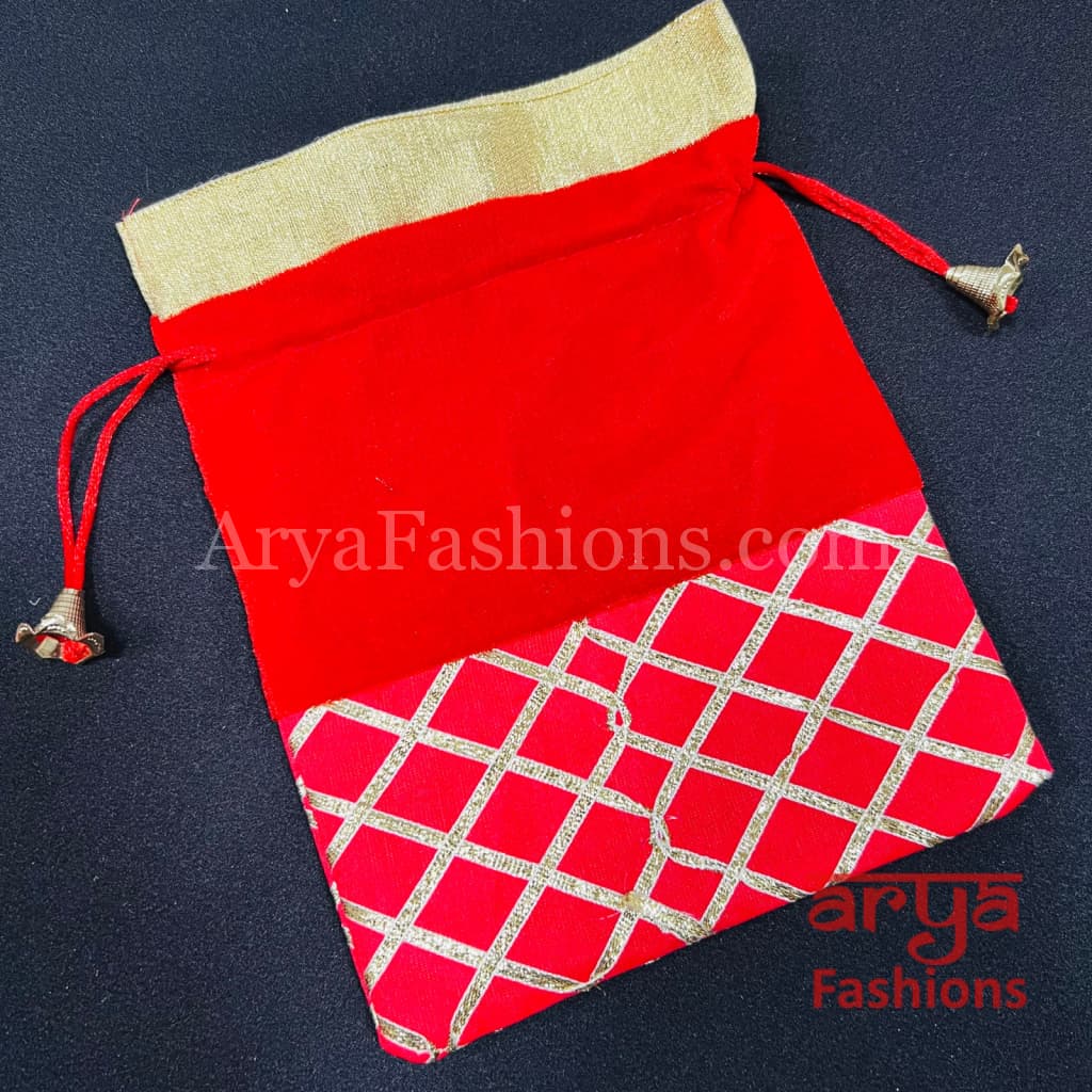 Jaipuri Velvet Potli Bag