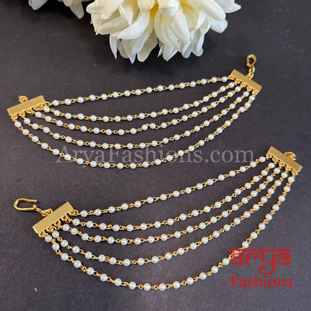 Kundan Ear Chains / Multiline Earrings Extension/ Extension Chain for Studs
