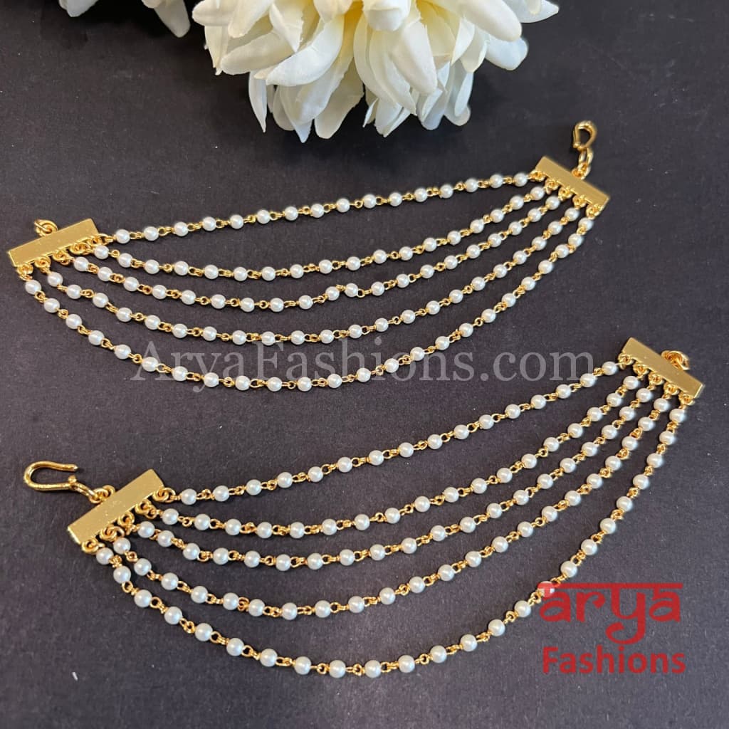 Kundan Ear Chains / Multiline Earrings Extension/ Extension Chain for Studs