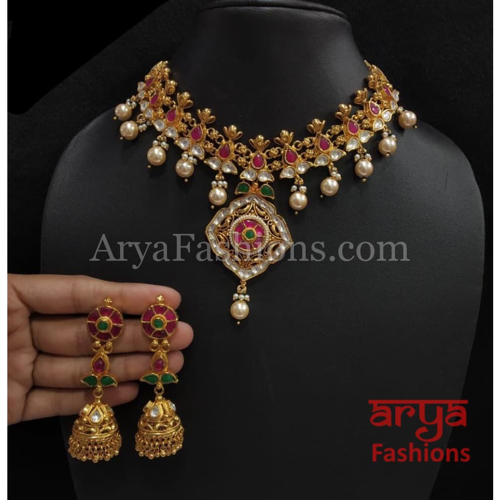 Kundan Meenakari Necklace