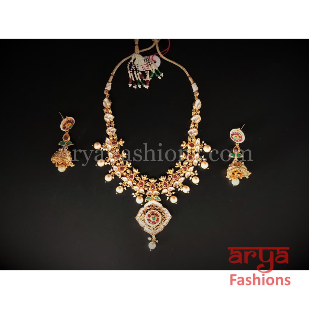 Kundan Meenakari Necklace
