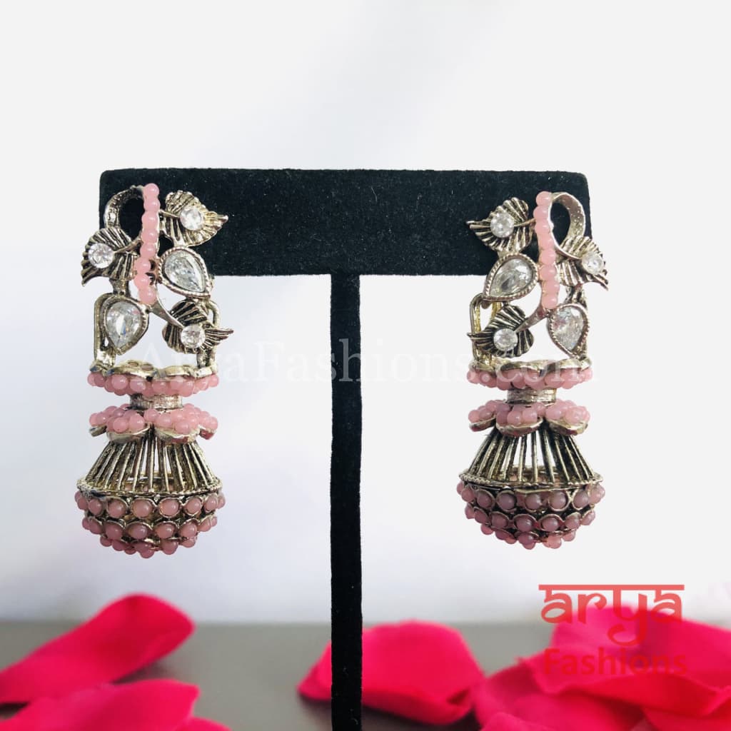 Mahi Oxidized Silver Tribal Earrings/Ethnic German Earrings