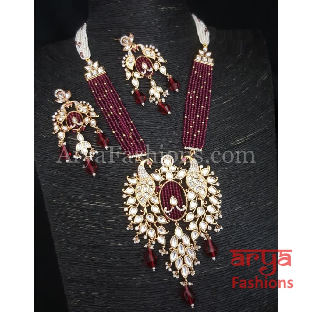 Nargis Pacchi Kundan CZ Statement Necklace