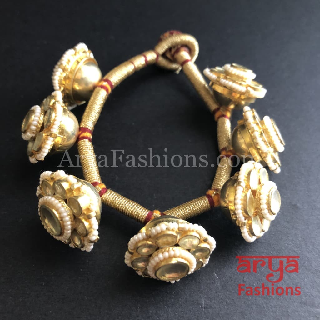 Rajwadi Kundan Bracelet/Bridal Indian Bracelet/Jadau Polki Bracelet Bangle