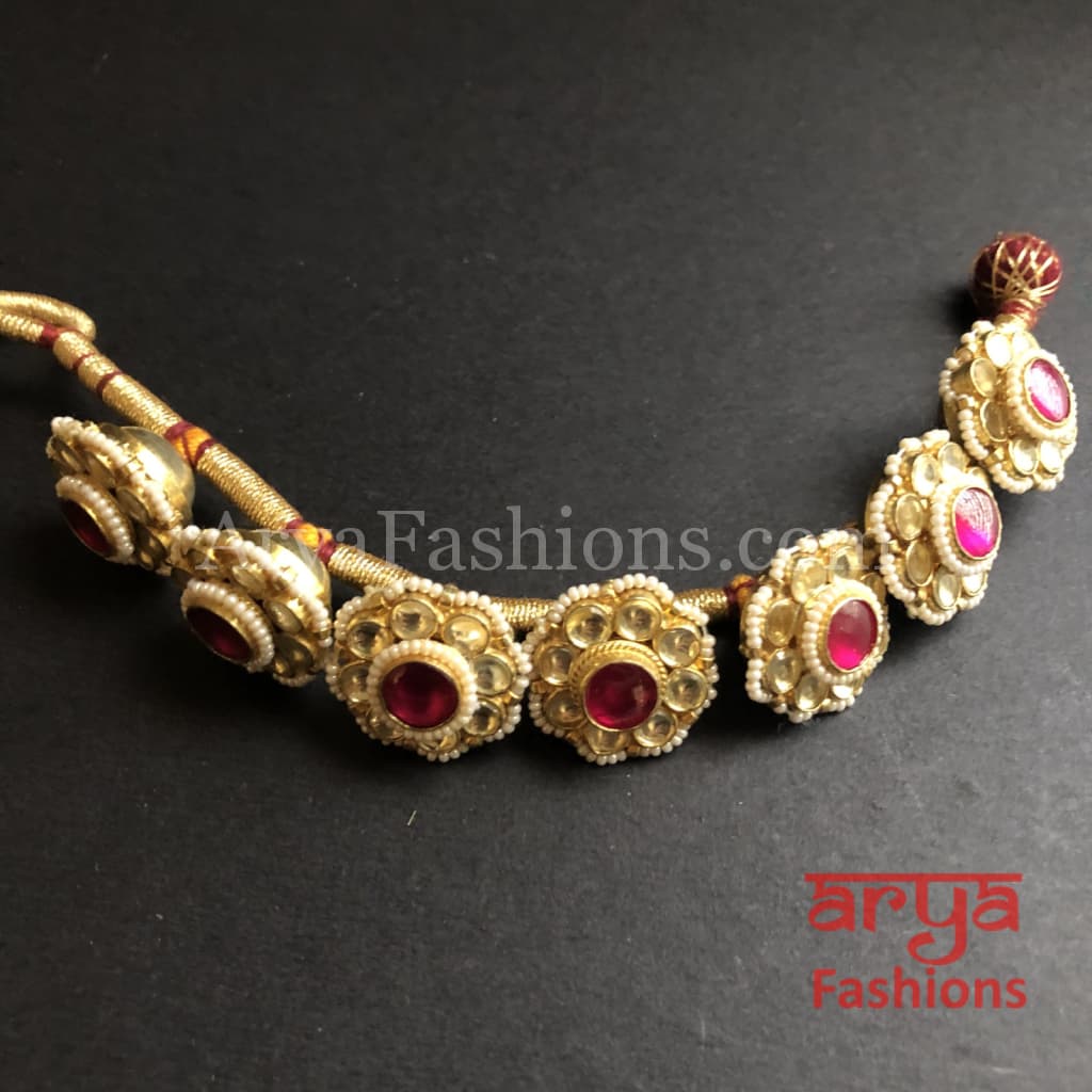 Rajwadi Kundan Bracelet/Bridal Indian Bracelet/Jadau Polki Bracelet Bangle