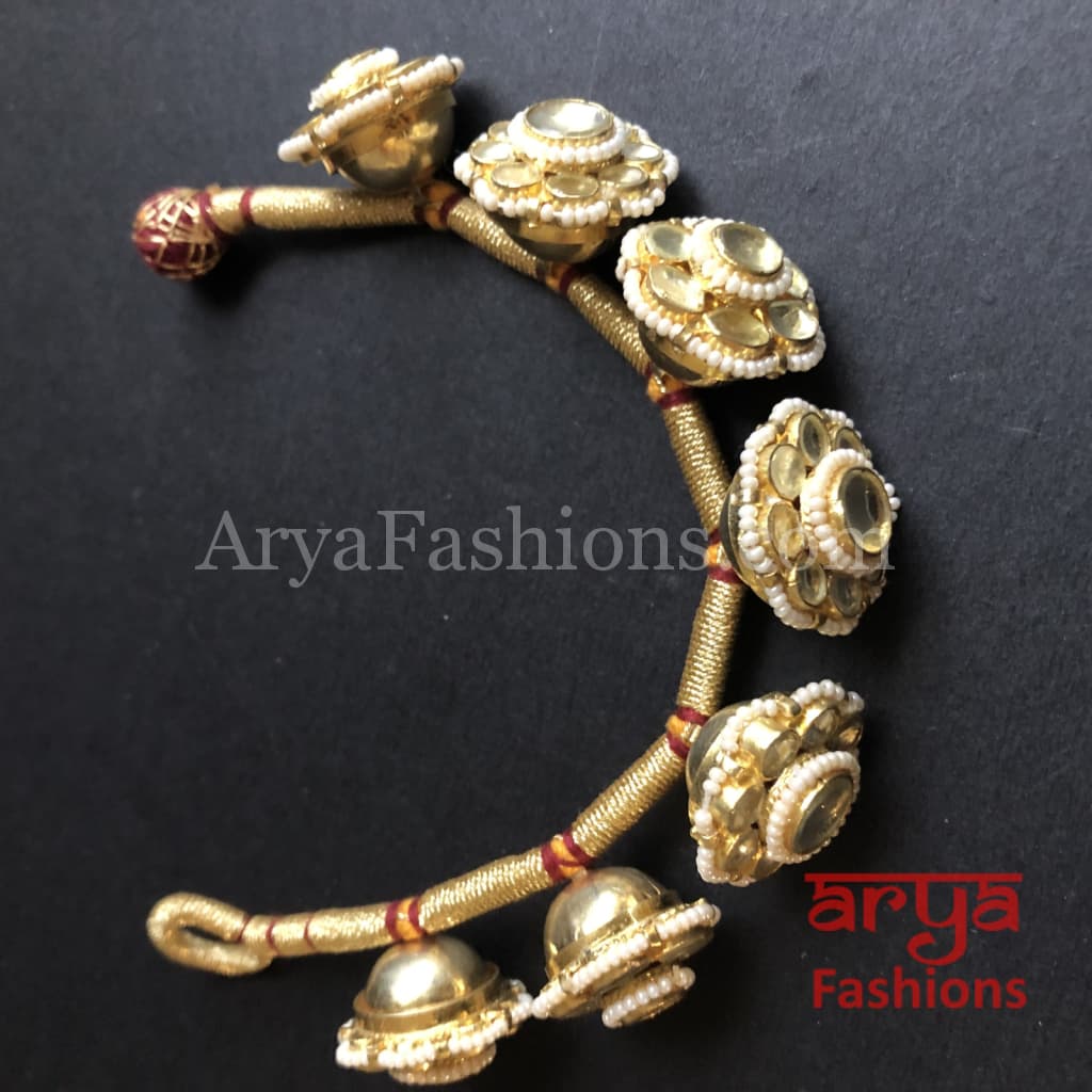 Rajwadi Kundan Bracelet/Bridal Indian Bracelet/Jadau Polki Bracelet Bangle
