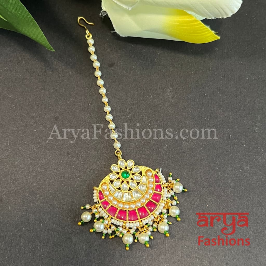 Rehana Rajwadi Kundan Ruby Mang Tika