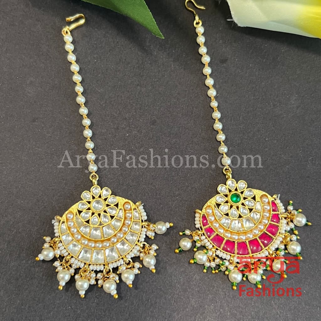 Rehana Rajwadi Kundan Ruby Mang Tika