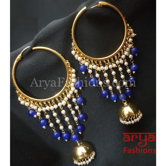 Ruhi Golden Jhumka Bali Earrings