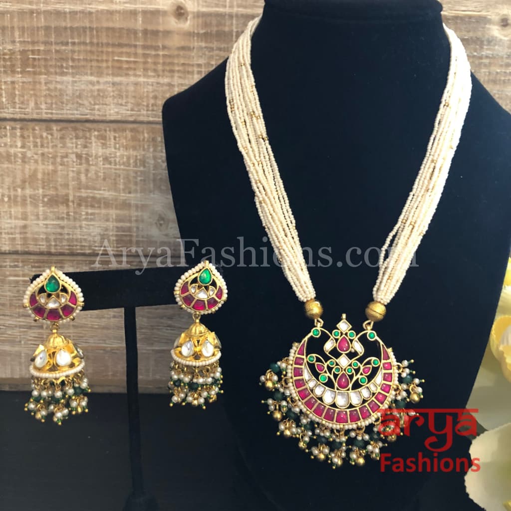 Sabyasachi Pacchi Kundan Necklace/ Statement Pearl Necklace