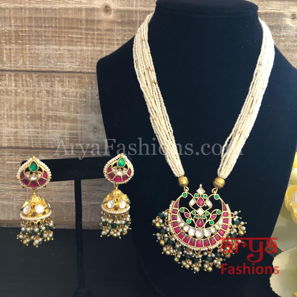 Sabyasachi Pacchi Kundan Necklace/ Statement Pearl Necklace