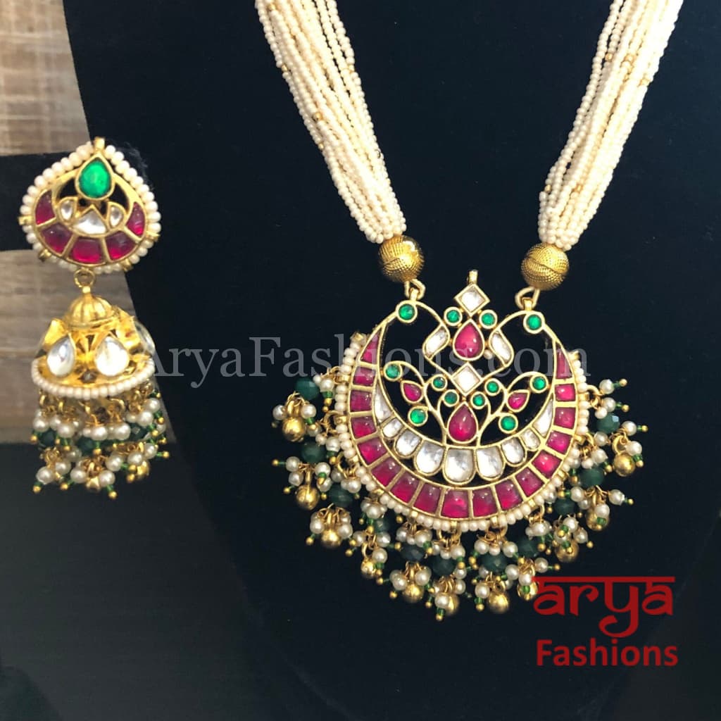 Sabyasachi Pacchi Kundan Necklace/ Statement Pearl Necklace