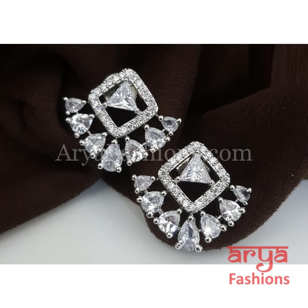 Small Cubic Zirconia Studs for gift