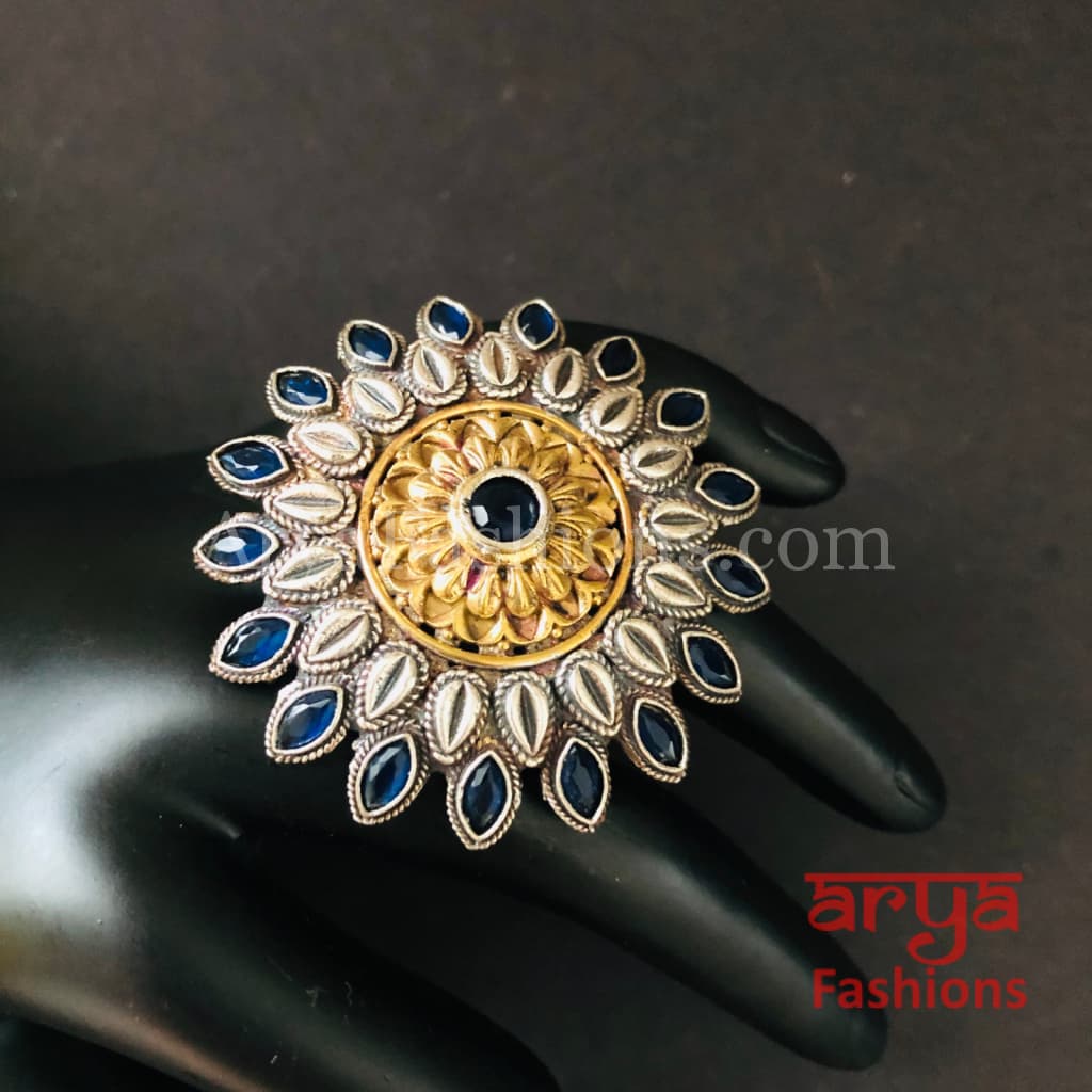 Statement Ring/German Silver Ring/Oxidized Ring/Trendy/Bohemian Ring