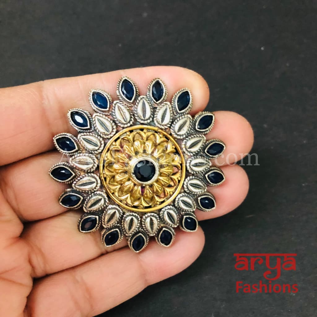 Statement Ring/German Silver Ring/Oxidized Ring/Trendy/Bohemian Ring