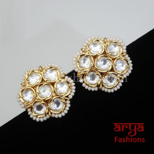 Sunaira Kundan Studs with Pearls/ Sabyasachi Inspired