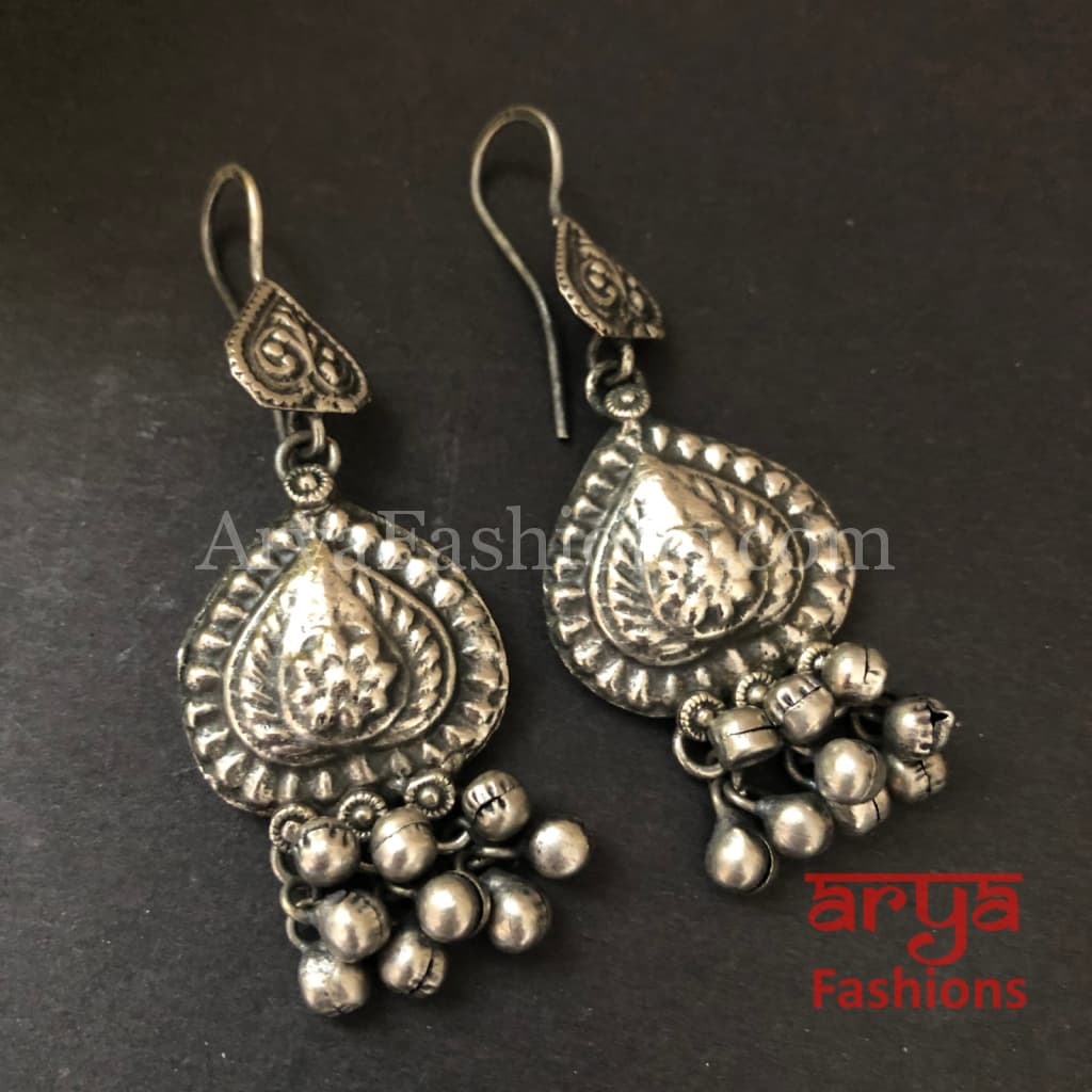 Buy MS Fashion India Afghani Tribal Jhumki Mirror Oxidized Earrings Online  at Best Price | Distacart