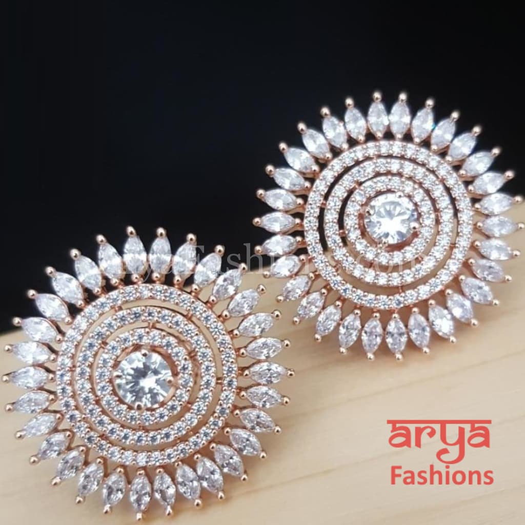 Gold sales cz studs
